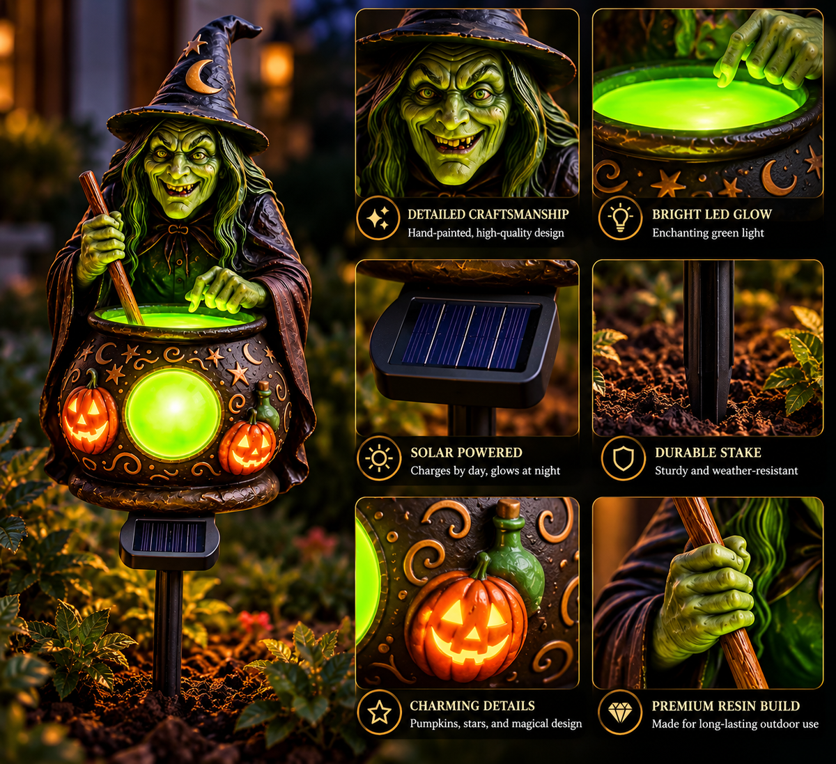 The Wicked Glow | Garden Solar Lamp